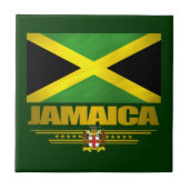 Jamaican Pride Keramik Tile/Untersetzer Fliese (Vorderseite)