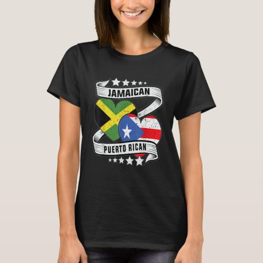 Jamaican puerto rican  Half Puerto rican half Jama T-Shirt (Vorderseite)
