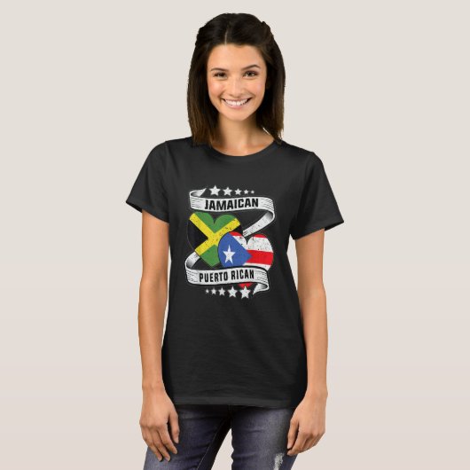 Jamaican puerto rican  Half Puerto rican half Jama T-Shirt (Vorne ganz)