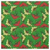 Jamaican Rasta African Biloba Blume Pattern Stoff (Muster)