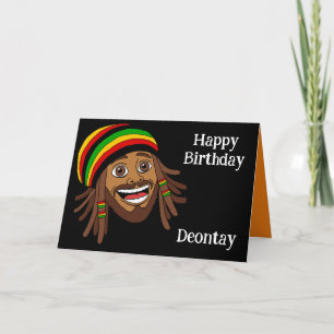 Jamaican Rasta Birthday Karte