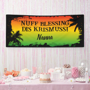 Jamaican Rasta Christmas Segnungen Banner