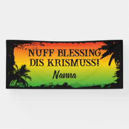 Jamaican Rasta Christmas Segnungen Banner