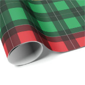 Jamaican Rasta Flag Colors Plaid Pattern Geschenkpapier (Rolleneckpunkt)