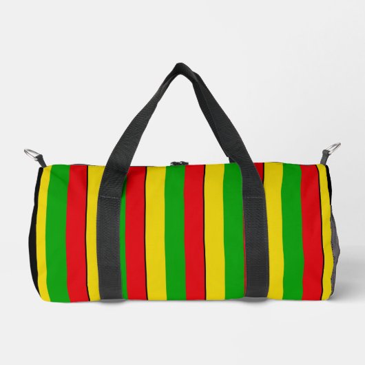 Jamaican Rasta Gemustert gestrichen Duffle Bag (Vorderseite)