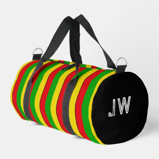 Jamaican Rasta Gemustert gestrichen Duffle Bag (Linke Seite)