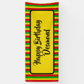 Jamaican Rasta Happy Birthday Party Banner (Vertikal)