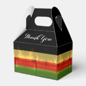 Jamaican Rasta Jamaica Beach Palm Tree Vielen Dank Geschenkschachtel (Rückseite)