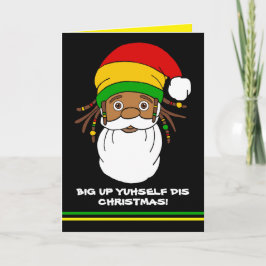 Jamaican Rasta Santa Merry Weihnachten Karte