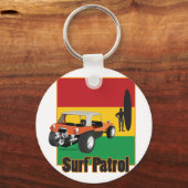Jamaican Rasta Surfpatrol Buggy Schlüsselanhänger (Vorderseite)