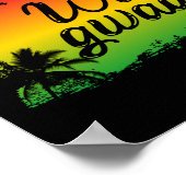 Jamaican Rasta Wah Gwaan Patwah Phrase Poster (Ecke)