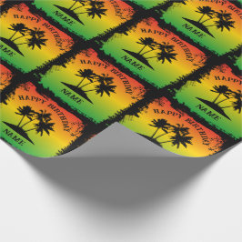 Jamaican Rastafarian Happy Birthday Geschenkpapier