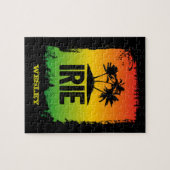 Jamaican Rastafarian IRIE Rasta Flag Farben Puzzle (Horizontal)