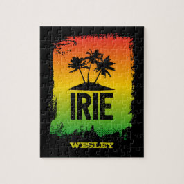 Jamaican Rastafarian IRIE Rasta Flag Farben Puzzle