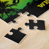 Jamaican Rastafarian Wah Gwaan Hello Tropical Palm Puzzle (Seite)