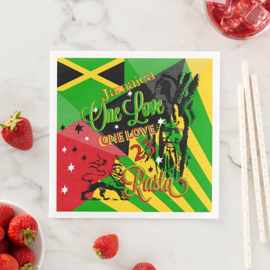Jamaican Reggae Party Napkin Serviette (Beispiel)