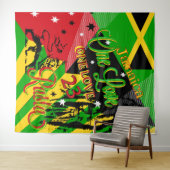 Jamaican Reggae Party Tapestry Wandteppich (Beispiel (Horizontal))