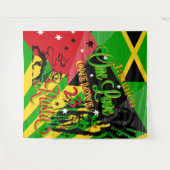 Jamaican Reggae Party Tapestry Wandteppich (Vorderseite (Horizontal))