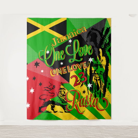 Jamaican Reggae Party Tapestry Wandteppich (Vorderseite)