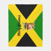 Jamaican Reindeer Christmas Blanket Fleecedecke (Vorderseite)