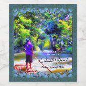 Jamaican River Danke J001 Weinetikett (Einzelnes Label)