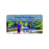 Jamaican River Raft Ride J001 Adresse Adressaufkleber (Vorne)