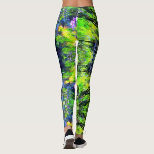 Jamaican River Trees J001 Leggings (Rückseite)