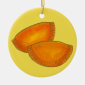 Jamaican Spicy Beef Patty Patties Jamaica Pastry Keramik Ornament (Vorne)