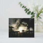 Jamaican Sunset in Negril Postcard Postkarte (Stehend Vorderseite)