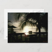 Jamaican Sunset in Negril Postcard Postkarte (Vorne/Hinten)