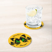 Jamaican Swallowtail Butterfly Tropical Runder Pappuntersetzer (Vor Ort)