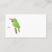 JAMAICAN TODY VISITENKARTE (Vorderseite)