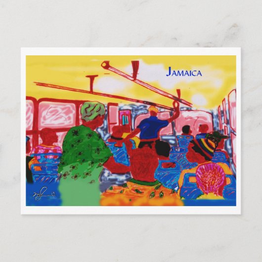 JamaicanBusRide Postkarte (Vorderseite)
