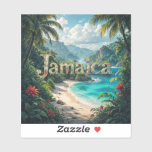 Jamaicanische Bucht Aufkleber
