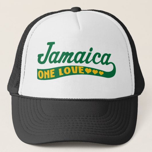 jamaicaonelove truckerkappe (Vorderseite)