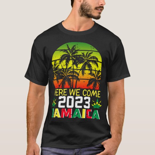 Jamaika 2023 Hier kommen wir Männer T - Shirt (Vorderseite)