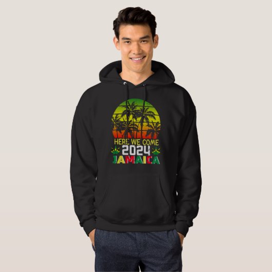 Jamaika 2024 Hier kommen wir Männer Hoodie (Vorne ganz)