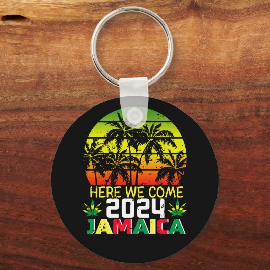 Jamaika 2024 Hier kommt der Kreis Schlüsselanhänger (Rückseite)