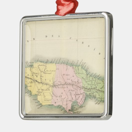 Jamaika 2 silbernes ornament (Links)