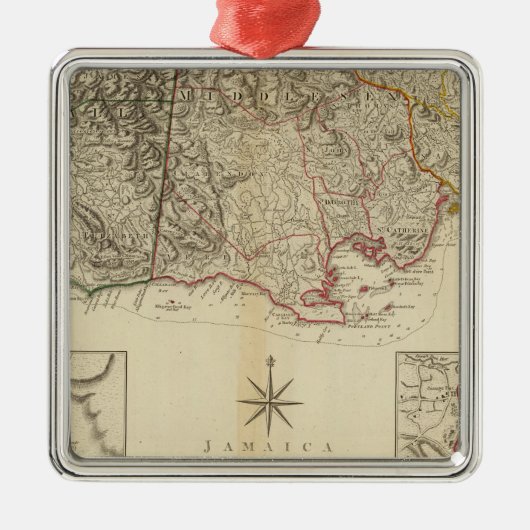 Jamaika 4 silbernes ornament (Vorne)