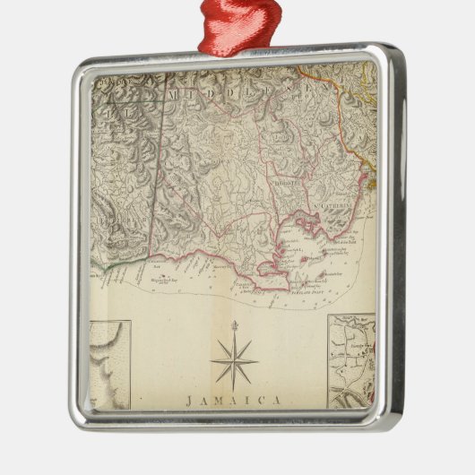 Jamaika 4 silbernes ornament (Links)