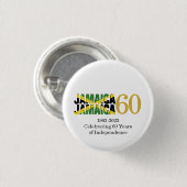 JAMAIKA 60 Jahre Unabhängigkeit Button (Vorne & Hinten)