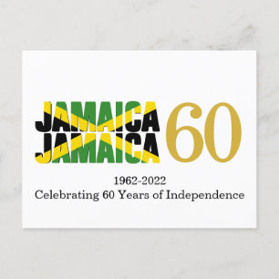 Jamaika 60. Unabhängigkeitsjubiläum Postkarte