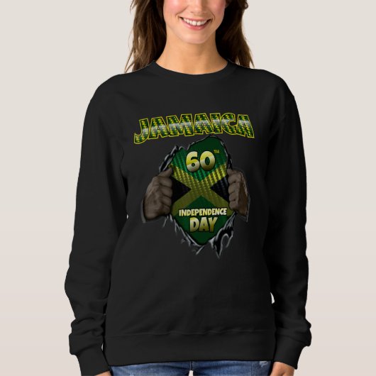 Jamaika 60. Unabhängigkeitstag Sweatshirt (Vorderseite)