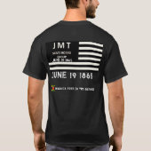 JAMAIKA AUG 1 1834. Basic Dunkles T-Shirt (Rückseite)