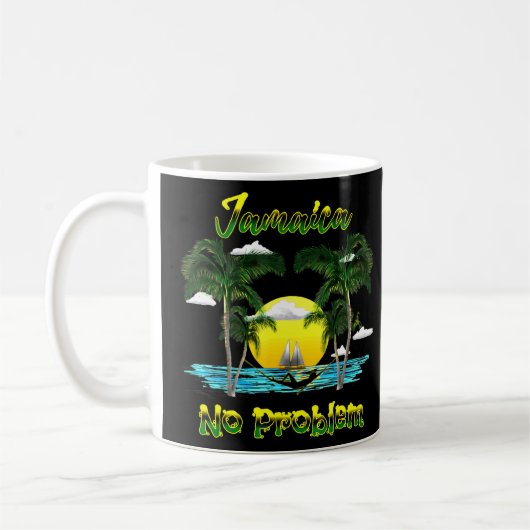 Jamaika Beach Karibik Insel kein Problem Kaffeetasse (Links)