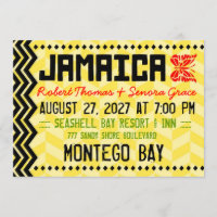 JAMAIKA-Bestimmungsort-Einladung