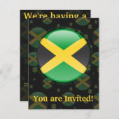 Jamaika-Blase Einladung (Vorne/Hinten)