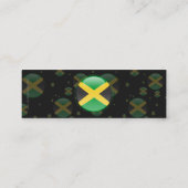 Jamaika-Blasen-Flagge Mini Visitenkarte (Rückseite)