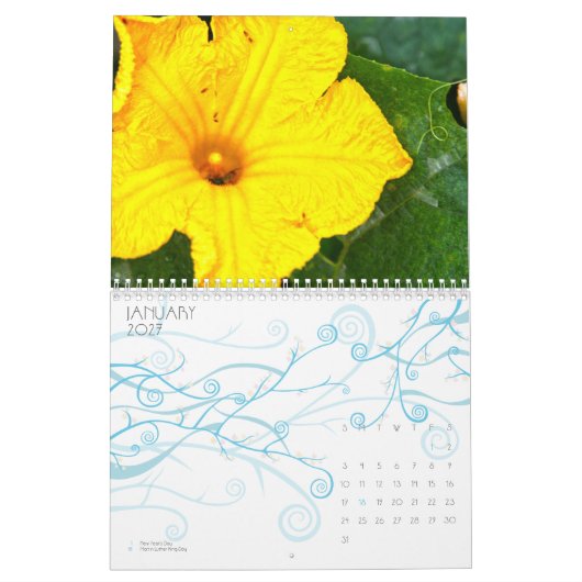 Jamaika-Blumen-Kalender Kalender (Jan 2027)